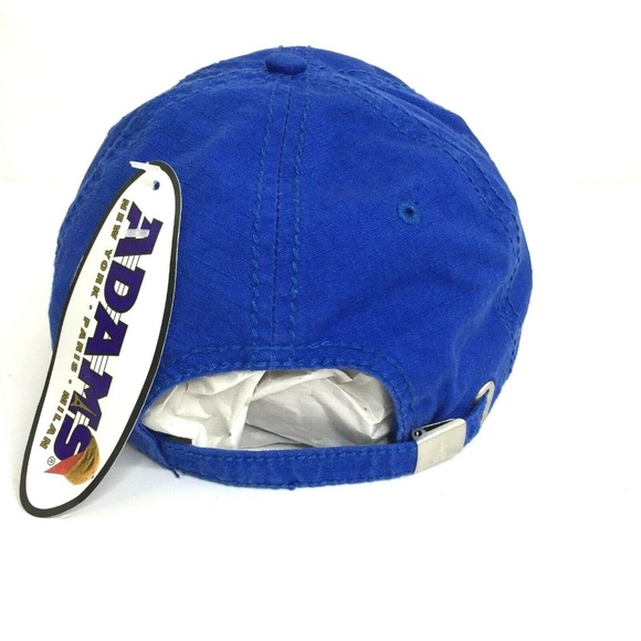 Adams Heavily Distressed Visor Buckle Strap Hat - Picture 4 of 8